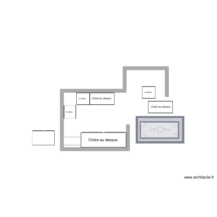 Walk in SR option 2. Plan de 0 pièce et 0 m2