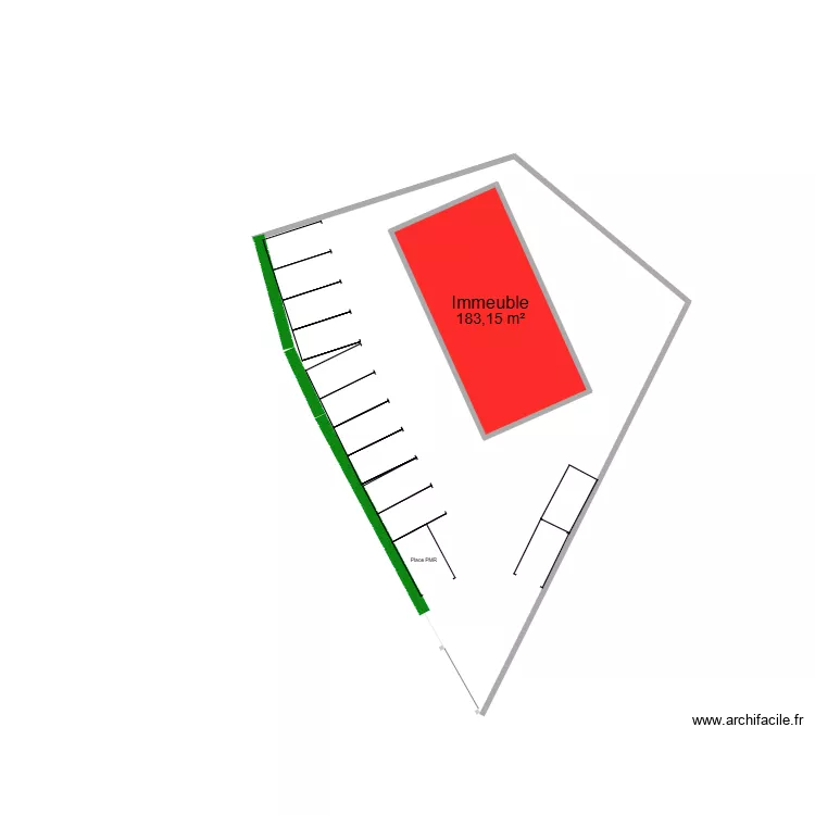 place de parking Villars. Plan de 1 Pièce et 183 m² place de parking Villars. Plan de 1 Pièce et 183 m²
