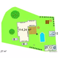 plan garage fond du jardin