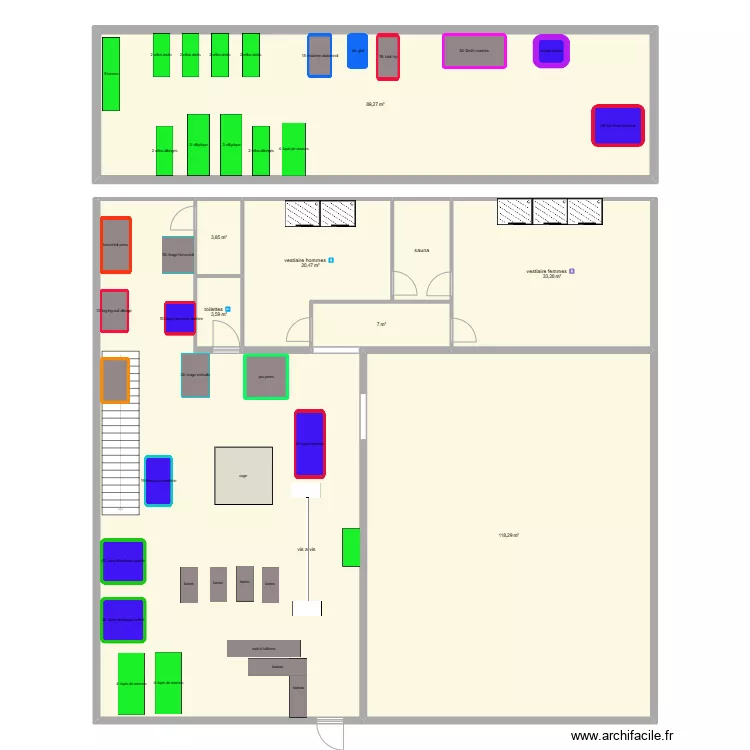 begaar implantation machines . Plan de 