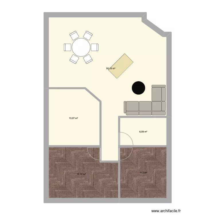 plan marc maison. Plan de 5 Pièces et 96 m²