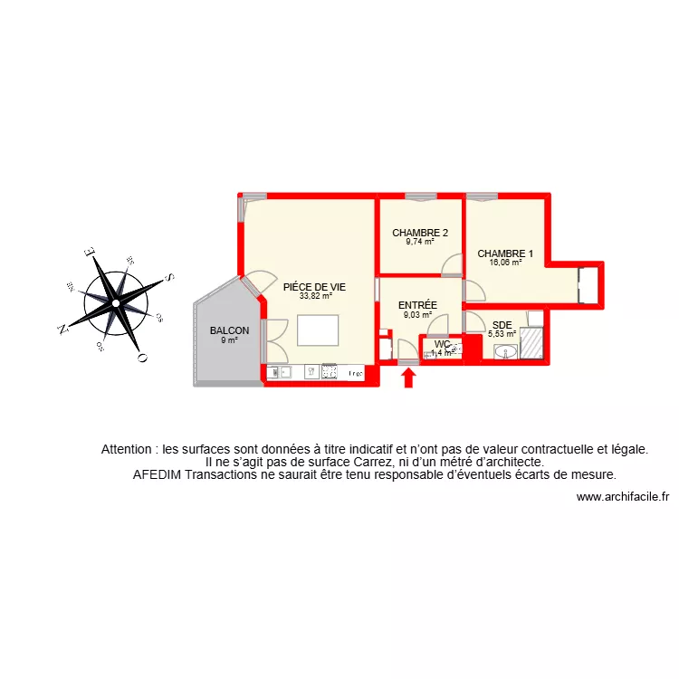 BI 32189. Plan de 10 Pièces et 107 m²