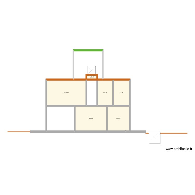 Coupe AA. Plan de 0 pièce et 0 m2