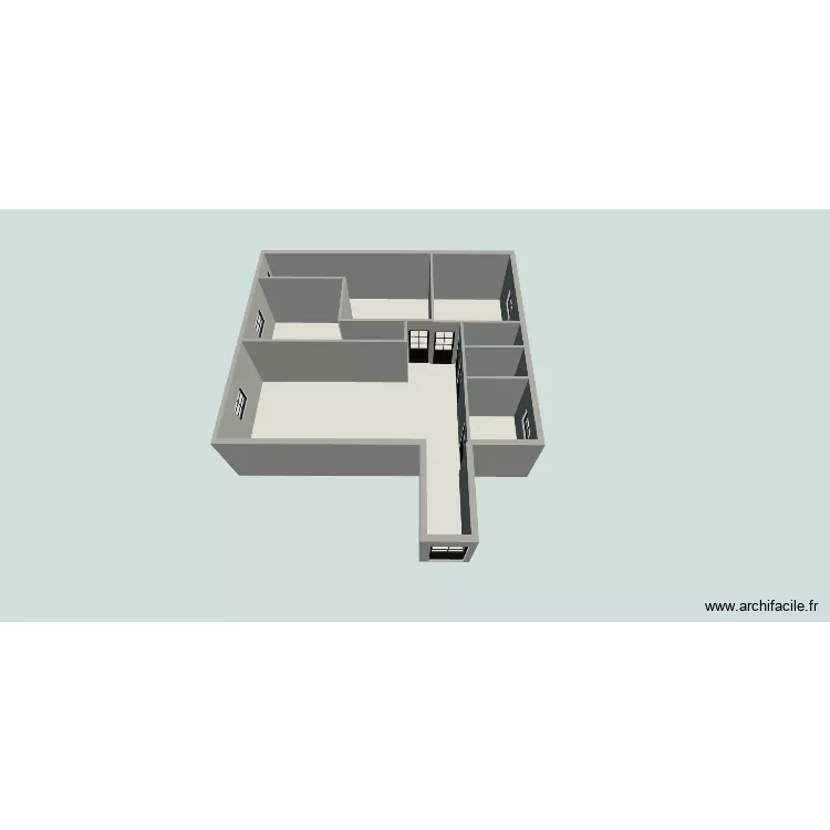 AAA. Plan de 6  et 82 m²