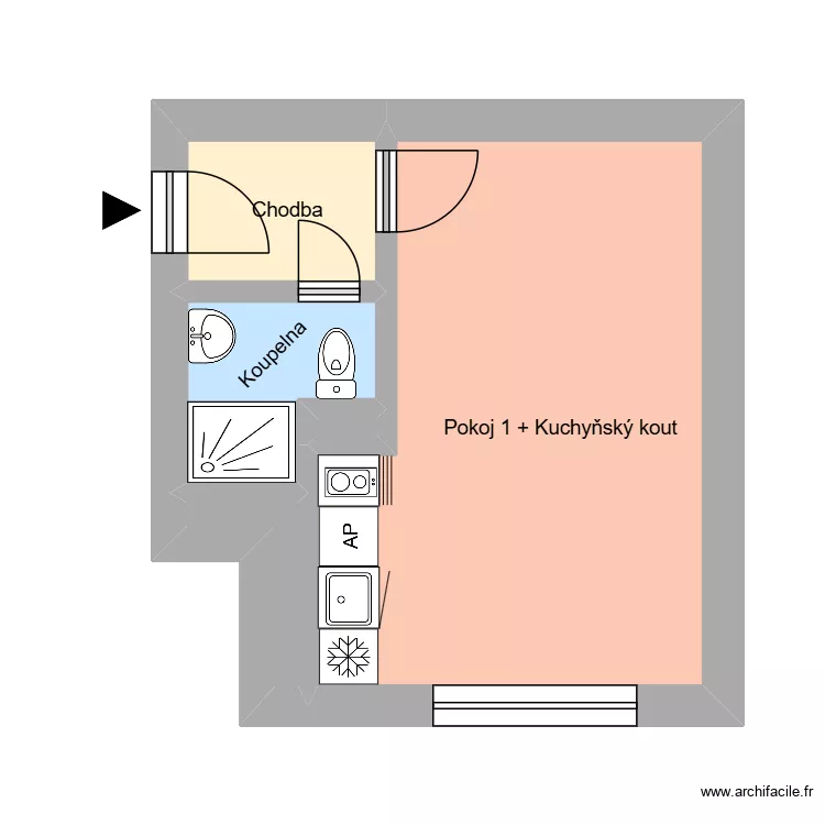 Jožky Jabůrkov&eacute; 973, byt 3. Plan de 9  et 145 m²