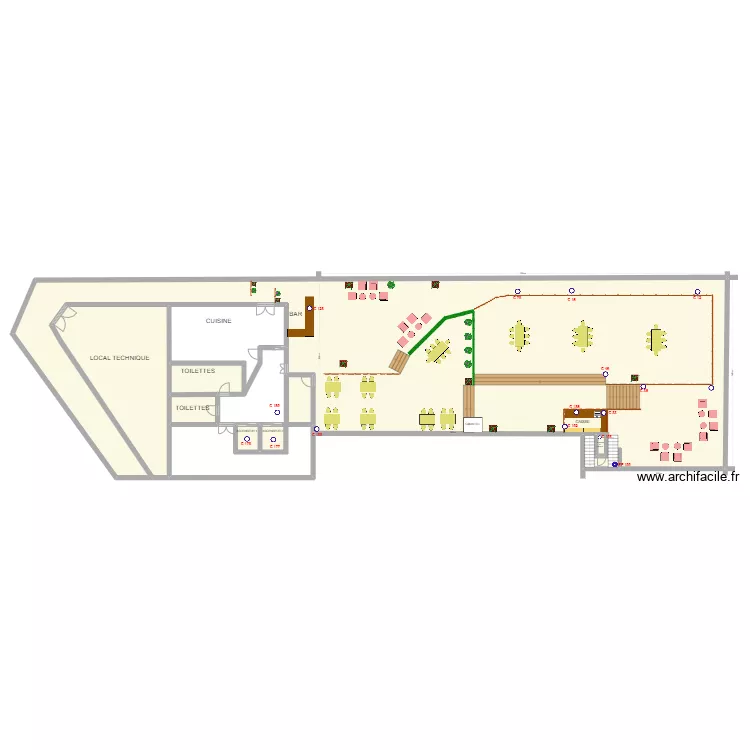 Plan Rooftop au 1er septembre. Plan de 