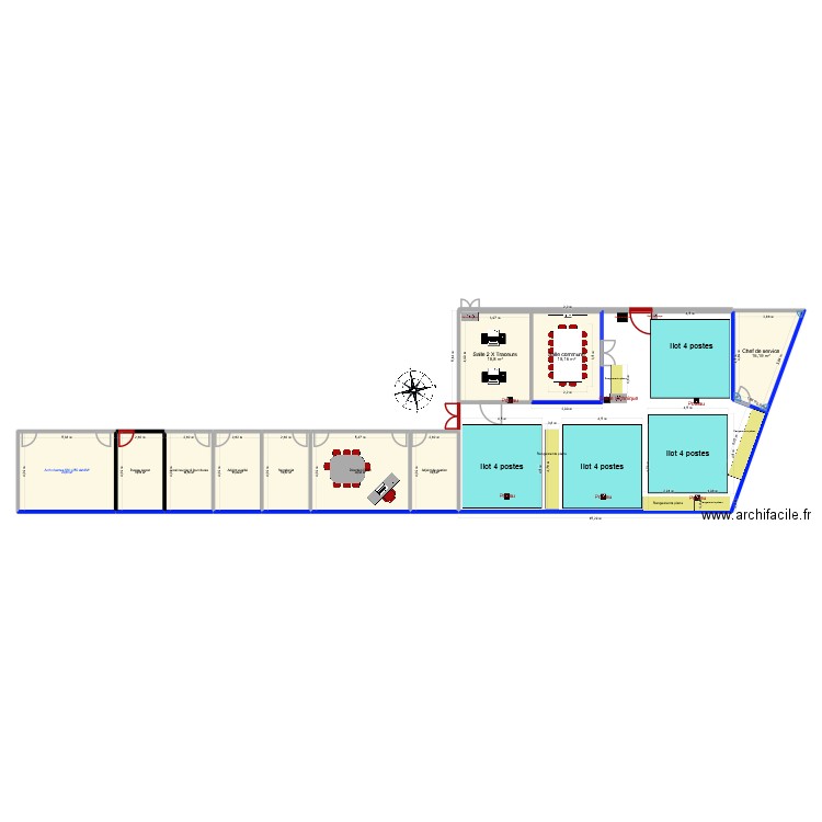 DSIM NB R2. Plan de 10 pièces et 159 m2