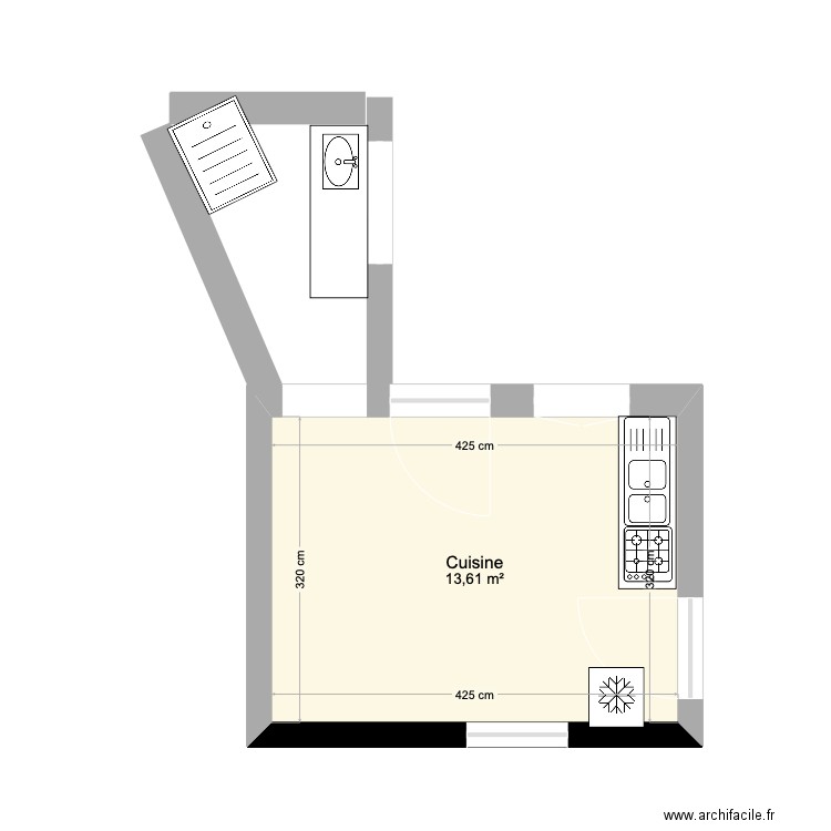 Cuisine LeLude. Plan de 0 pièce et 0 m2