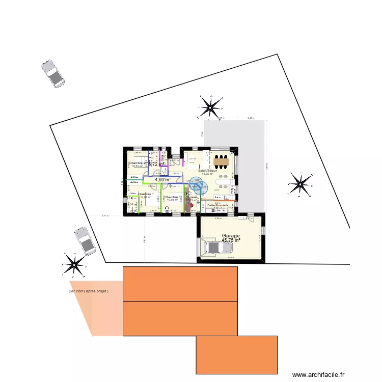 Maison KA St Cyr 1.2. Plan de 11  et 155 m²