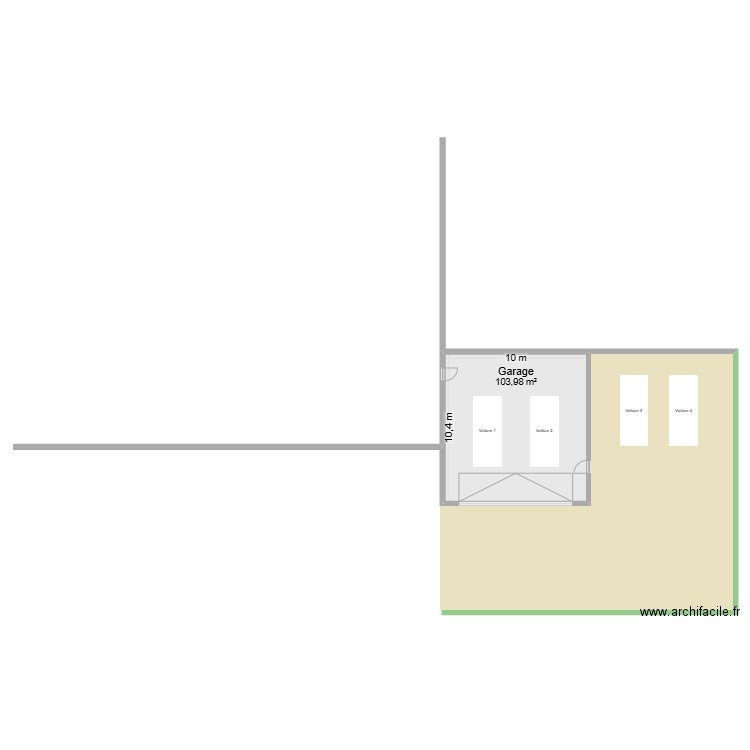 Villa Maxime. Plan de 1 pièce et 104 m2