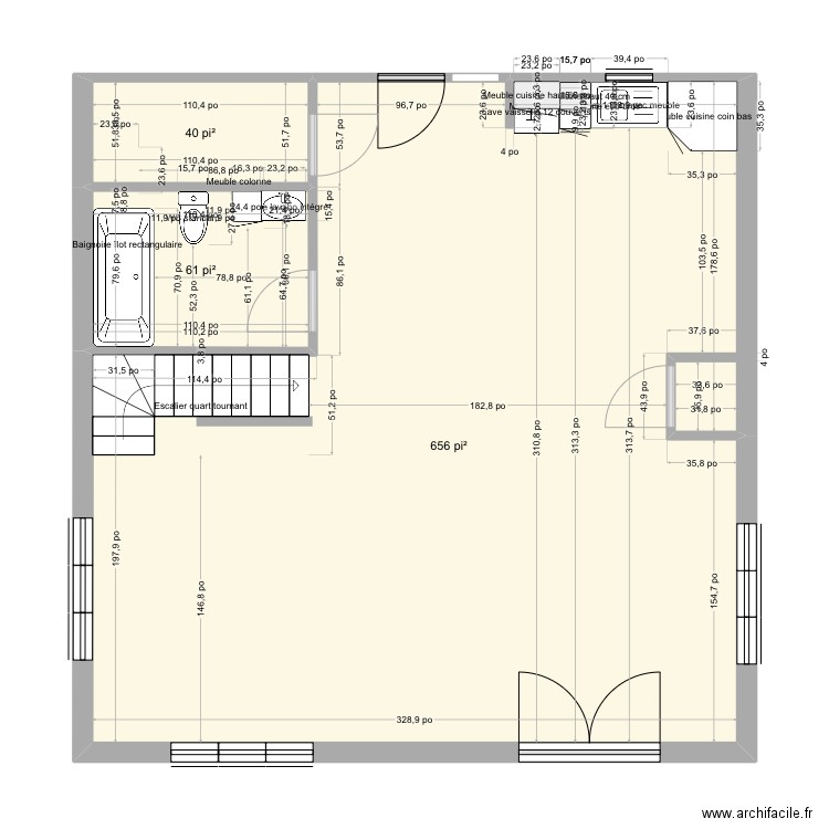 Chalet. Plan de 0 pièce et 0 m2