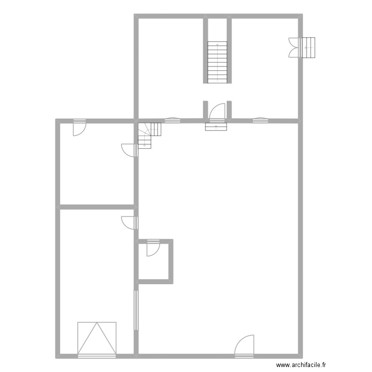 MASSARD_RDC. Plan de 4 pièces et 271 m2