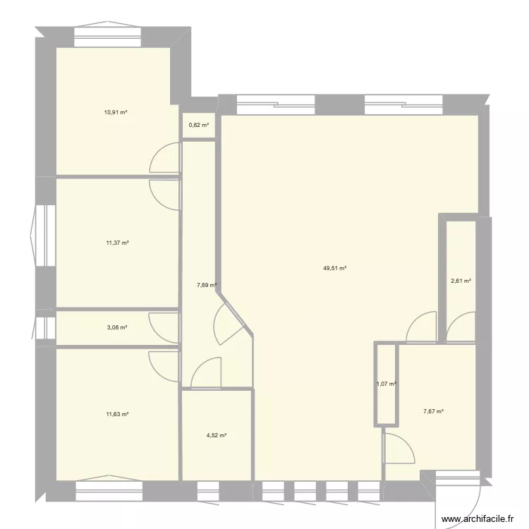 P'tit Mont VF. Plan de 11  et 111 m²