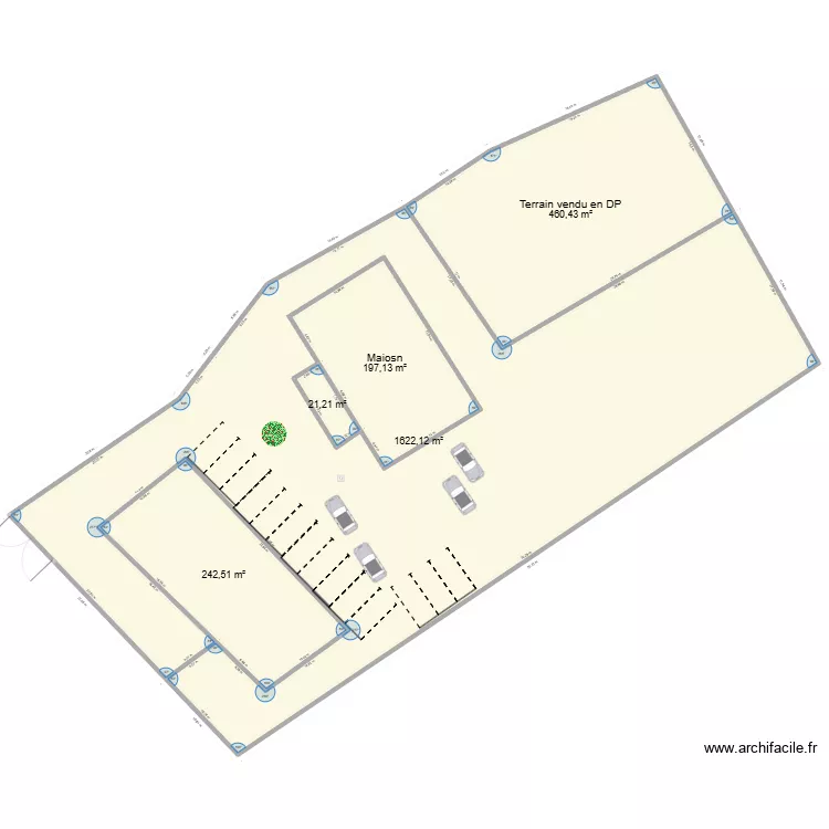 Plan 40 route de Toulouse 2. Plan de 5 Pièces et 2780 m²