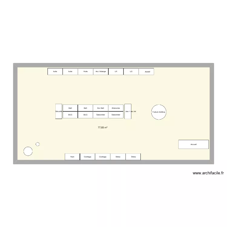 Pernes Les Fontaines. Plan de 1 pièce et 78 m²