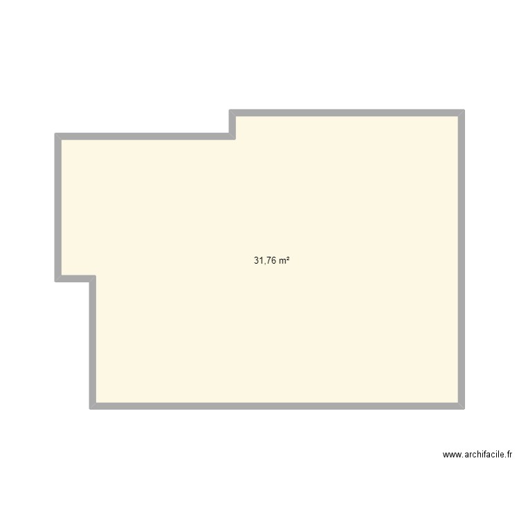 MATH EN COURS. Plan de 1 pièce et 32 m2