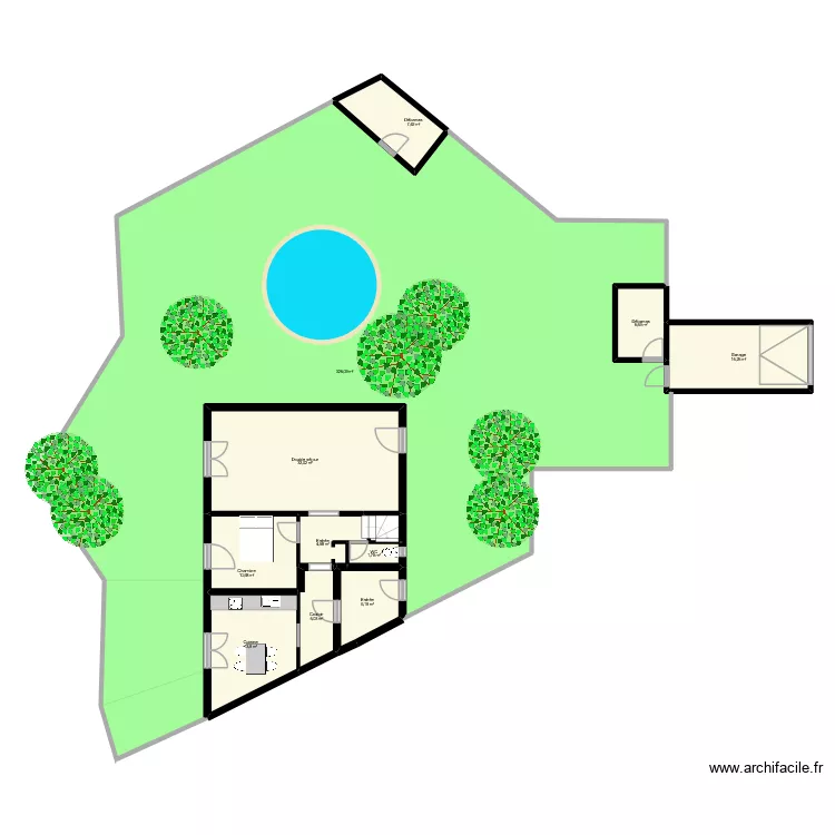 AUBERT DUMAZ. Plan de 20  et 474 m²