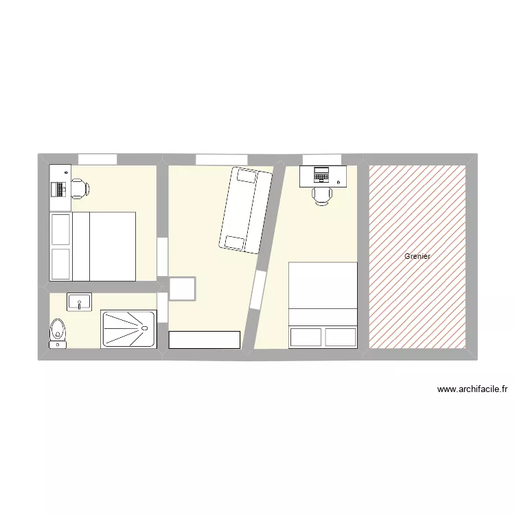 Etage 2. Plan de 