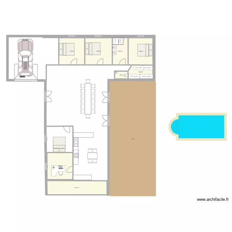 plan 2. Plan de 8 Pièces et 75 m² plan 2. Plan de 8 Pièces et 75 m²