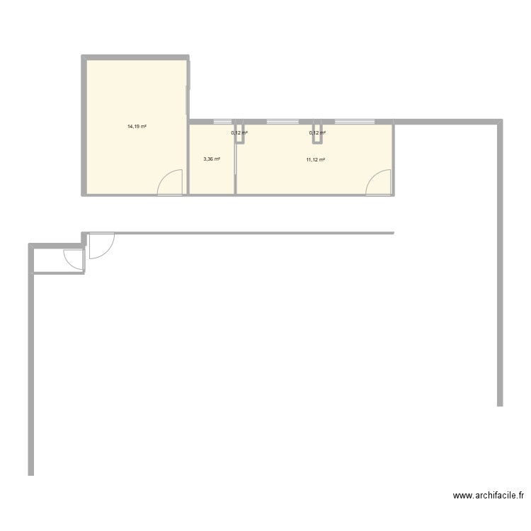 NICE. Plan de 5 pièces et 29 m2