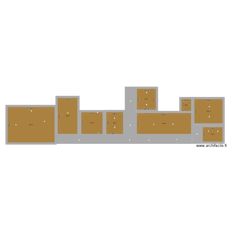 Casa Amaia. Plan de 9 pièces et 144 m2