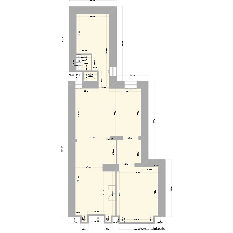 HOZHO. Plan de 3 pièces et 115 m2