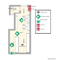 Le comptoir à pâtes Plan d'évacuation