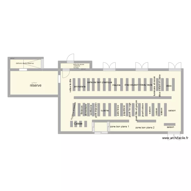 B&M bourges. Plan de 