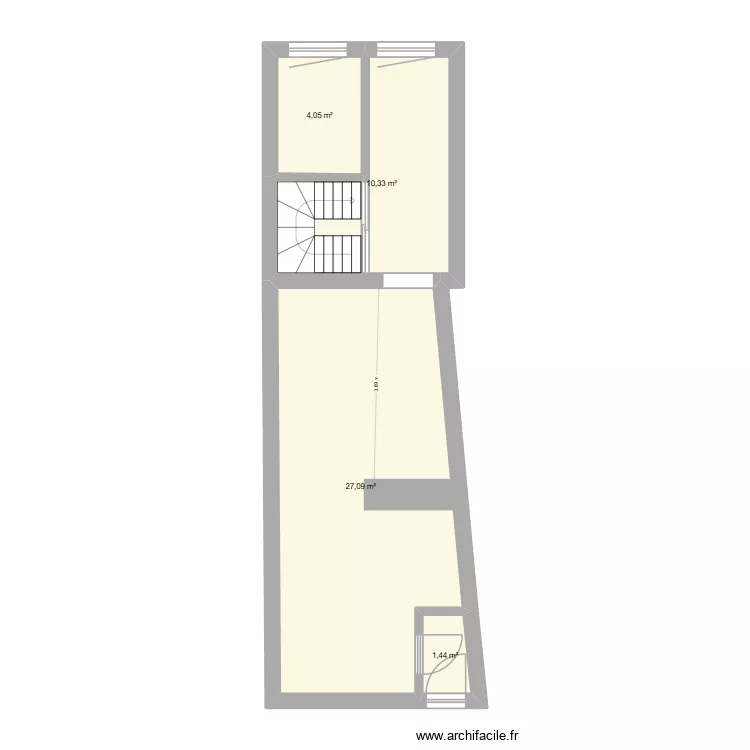 PAPA - Rez. Plan de 4  et 43 m²