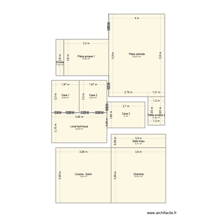 Cave 43AGT. Plan de 0 pièce et 0 m2 Cave 43AGT. Plan de 0 pièce et 0 m2