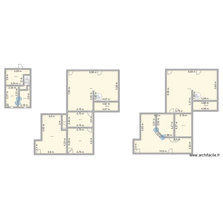 Clinique véto. Plan de 0 pièce et 0 m2