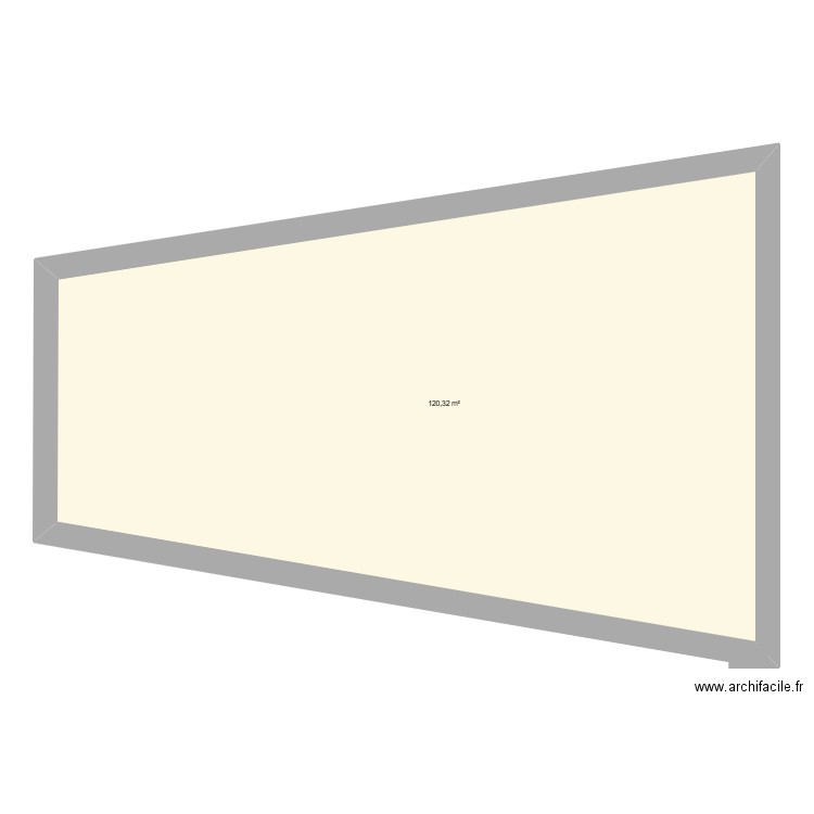 maison ouillas. Plan de 1 pièce et 120 m2