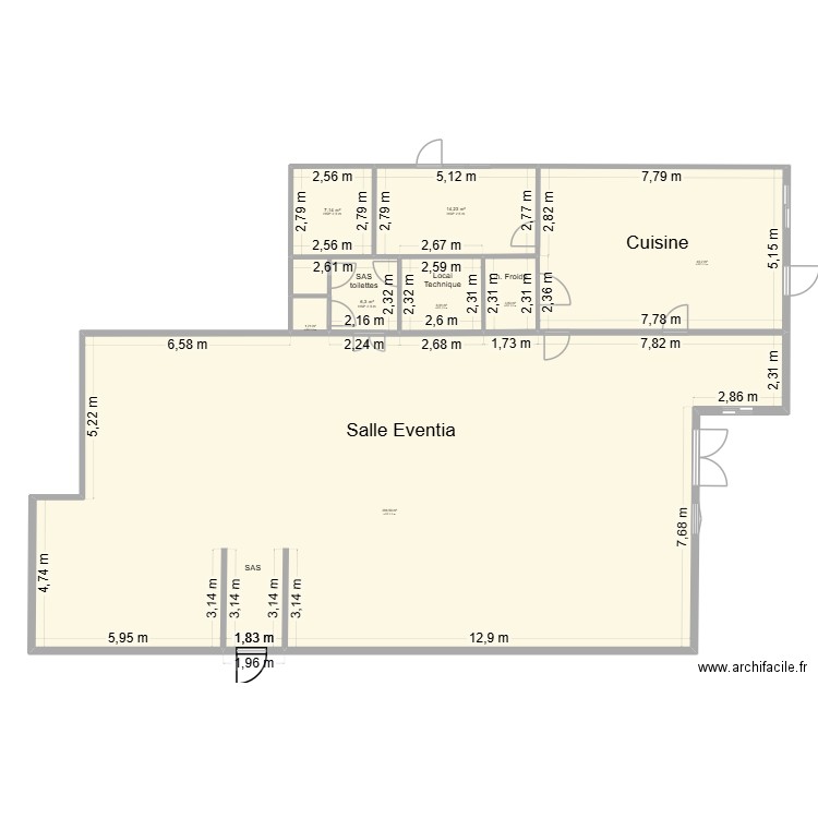 EVENTIA 2. Plan de 8 pièces et 286 m2