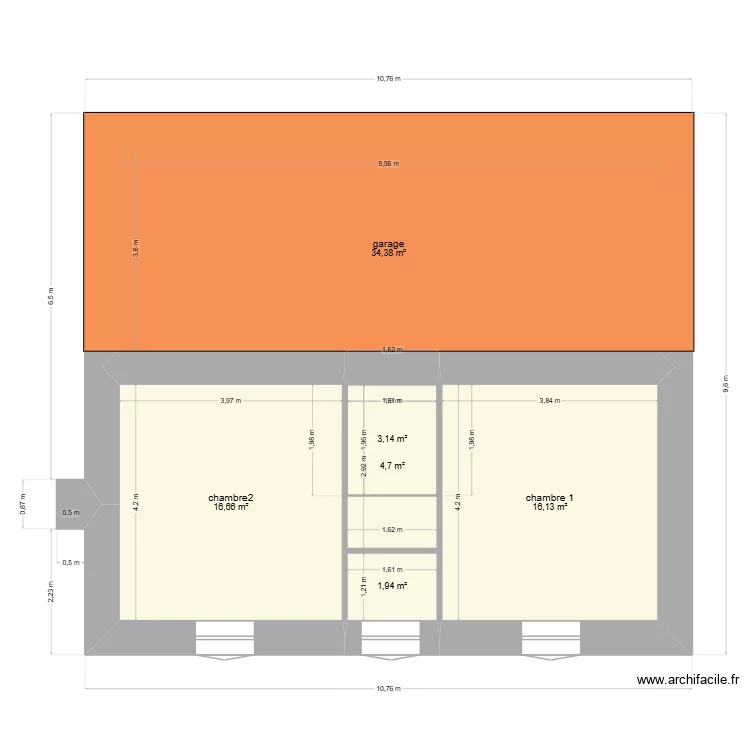 étage état actuel. Plan de 10 et 151 m² étage état actuel. Plan de 10 et 151 m²