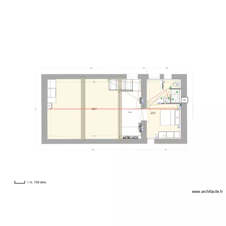 BOISSET R+1. Plan de 