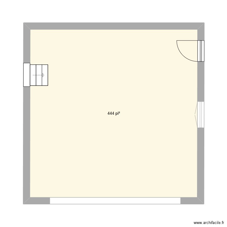 Mélissa Renaud. Plan de 1 pièce et 41 m2
