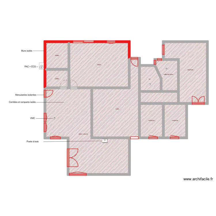 nourry étape 3. Plan de 11 Pièces et 193 m² nourry étape 3. Plan de 11 Pièces et 193 m²