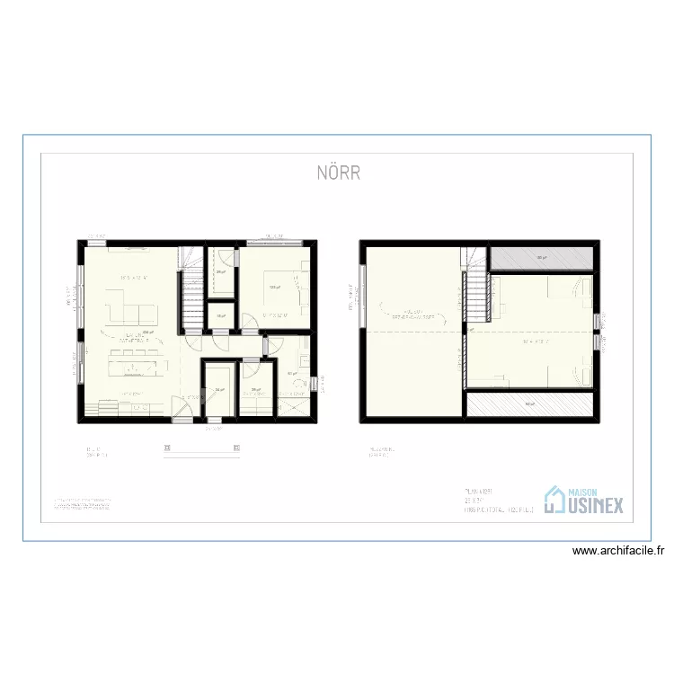 NORR 26' X 34' - PLAN VIERGE. Plan de 