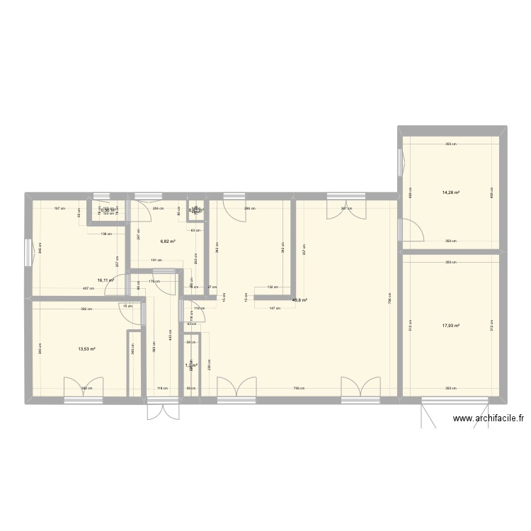 maison Pessac - projet A. Plan de 0 pièce et 0 m2