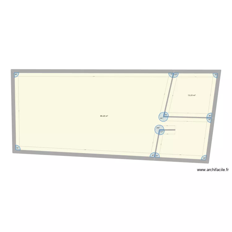 MAISON VAUDOY. Plan de 2  et 99 m²