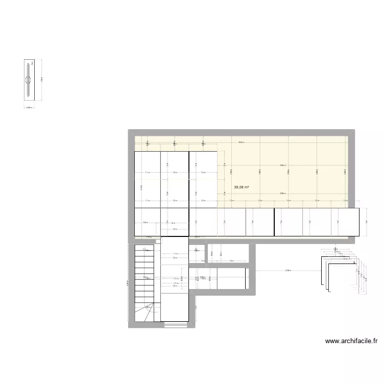 carrelage. Plan de 