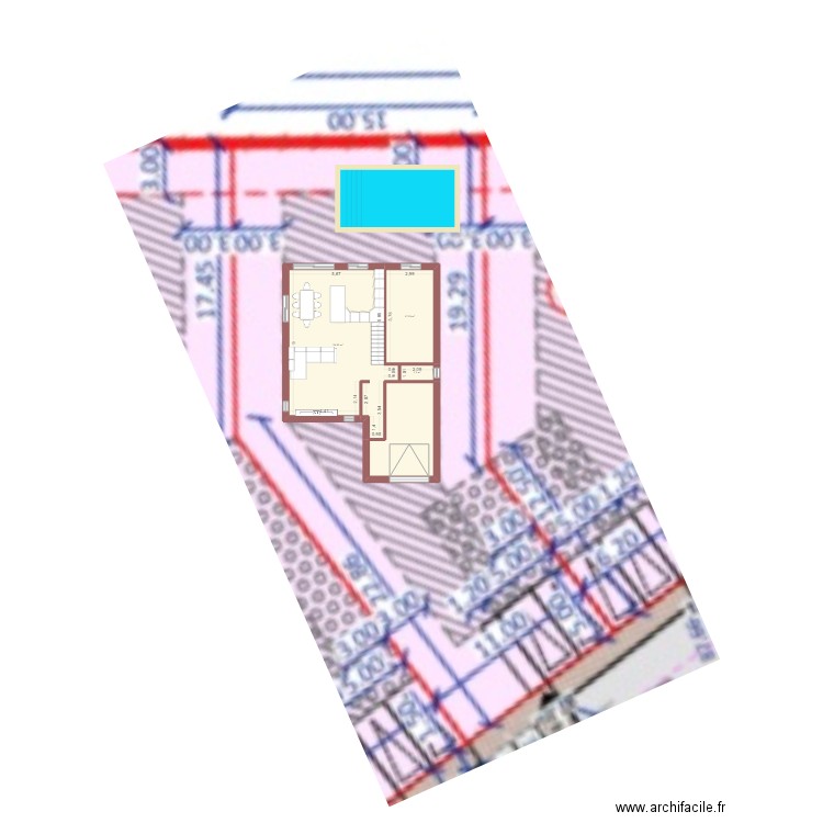 Maison alignan du vent. Plan de 11 pièces et 145 m2