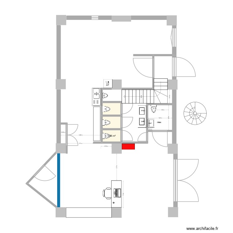 CUISINE EXIT11 V4. Plan de 0 pièce et 0 m2