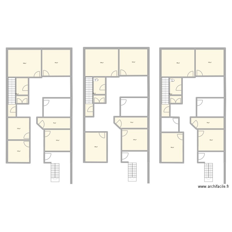 3955 Isabelle 2ième étage. Plan de 19 pièces et 236 m2