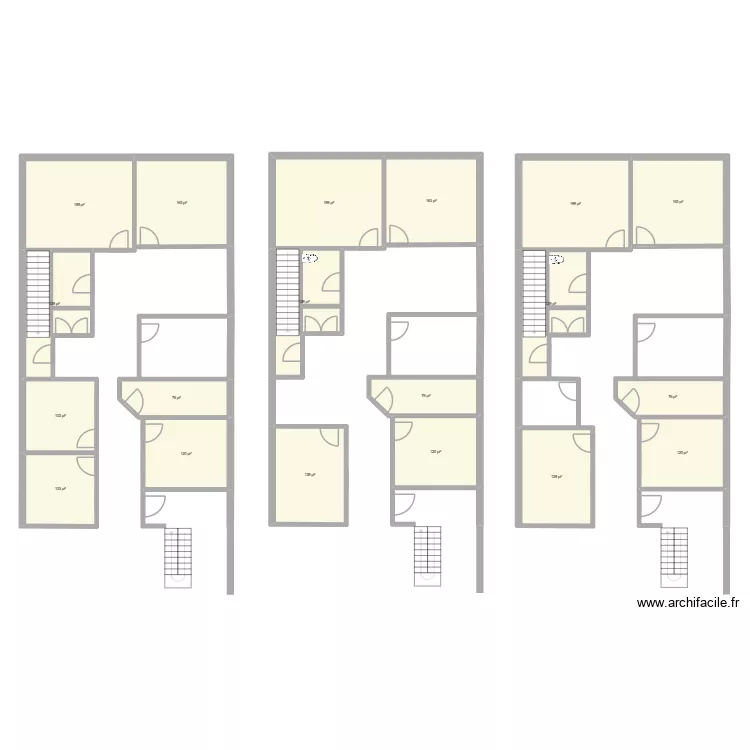 3955 Isabelle 2ième étage. Plan de 19 pièces et 236 m² 3955 Isabelle 2ième étage. Plan de 19 pièces et 236 m²