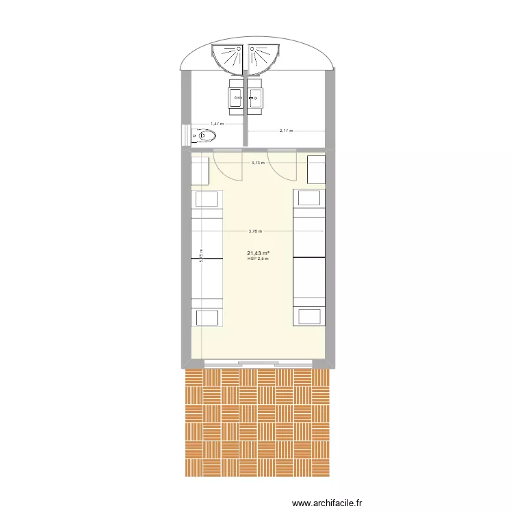 DORTOIRE. Plan de DORTOIRE. Plan de