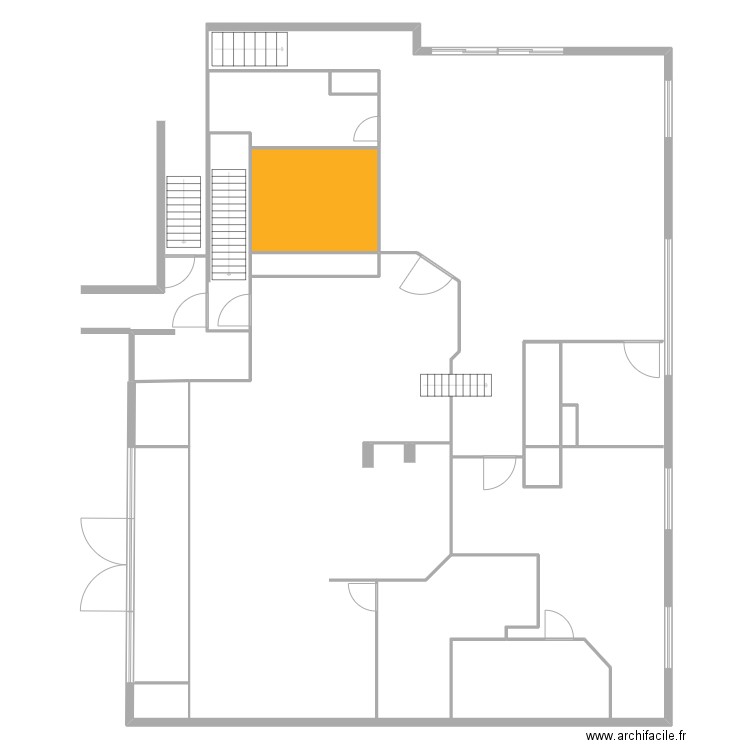 kv rdc. Plan de 6 pièces et 30 m2