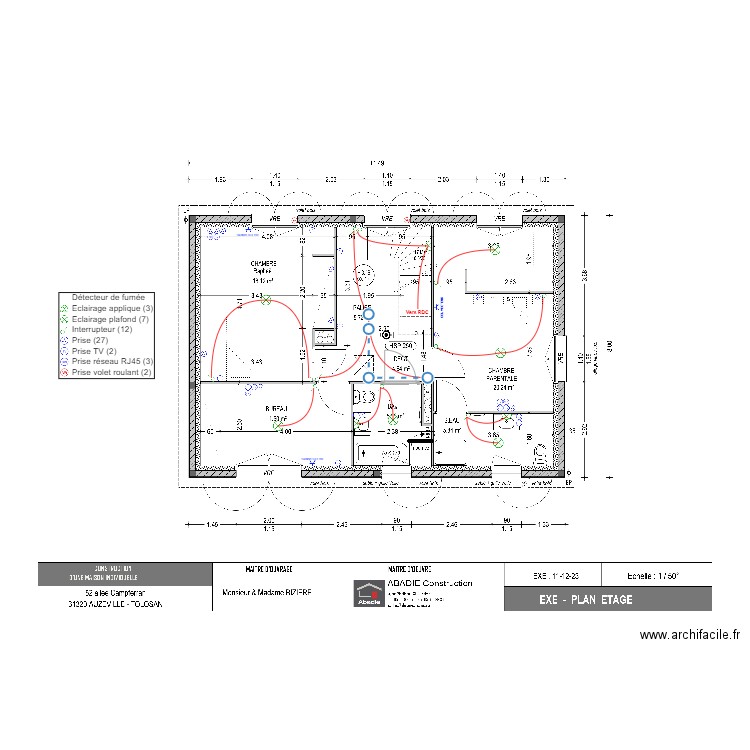 BIZIERE 1ER ABADIE. Plan de 0 pièce et 0 m2