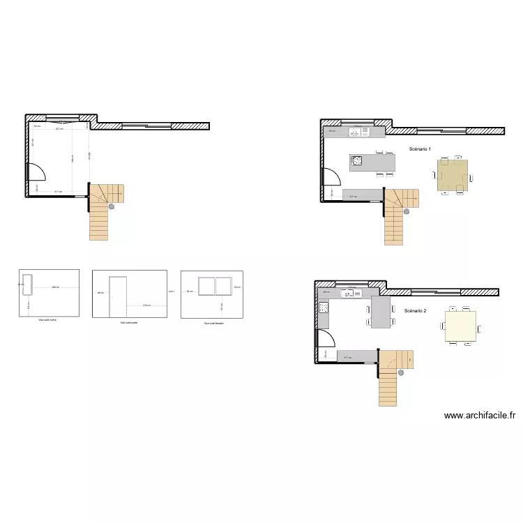 Plan cuisine. Plan de 