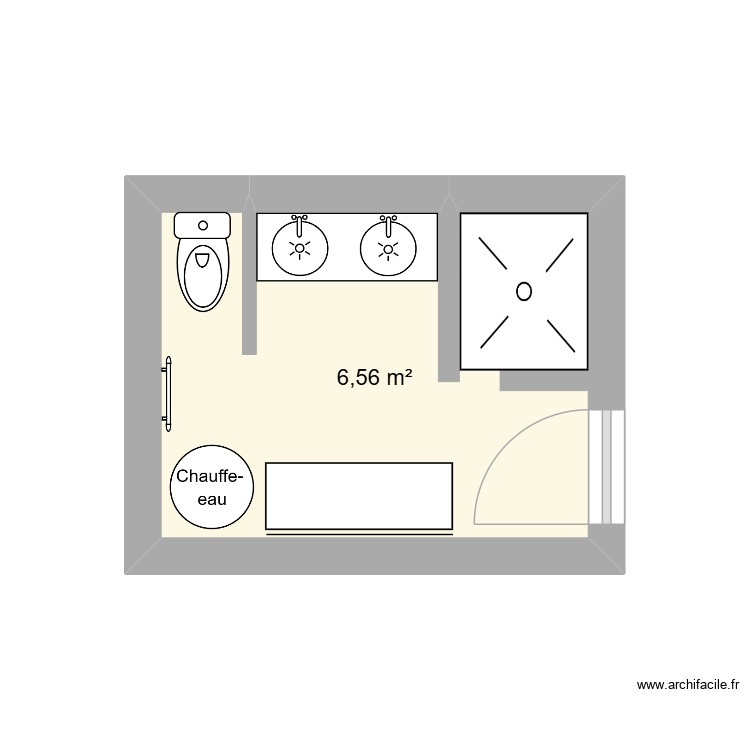 SDB. Plan de 0 pièce et 0 m2